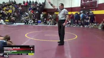 132 lbs Cons. Round 2 - Marshall Geckler, Massillon Perry vs Ibrahim Ahmed, Blair Academy