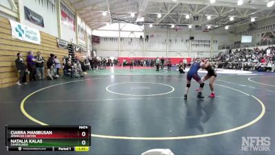 105 (107) Champ. Round 2 - Natalia Kalas, Campolindo vs Ciarra Manibusan, American Canyon