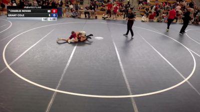 82 lbs Champ. Round 1 - Charlie Novak, MN vs Grant Cole, IL