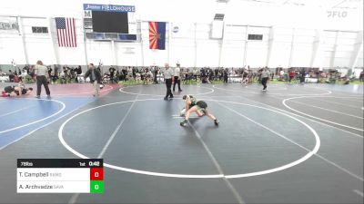 78 lbs Consi Of 4 - Thomas Campbell, Ramona Dawg Pound vs Anzor Archvadze, Savage House Wrestling Club