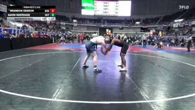 7A 190 lbs Quarterfinal - Brandon Denson, Opelika Hs vs Gavin Whiteside, Enterprise HS