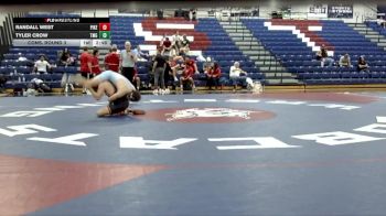 174 lbs Cons. Round 3 - Tyler Crow, Truett-McConnell (Ga.) vs Randall West, Pikeville