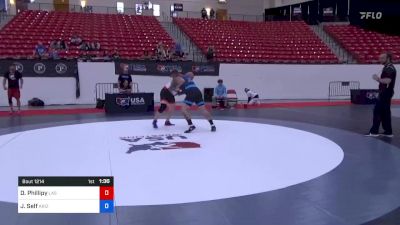 100 kg Cons Semis - Daren Phillipy, Las Vegas Wrestling Club vs James Self, Arizona