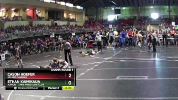 85 lbs Champ. Round 1 - Ethan Kaimikaua, Junior Titans Wrestling Club vs Cason Hoefer, Neligh-Oakdale