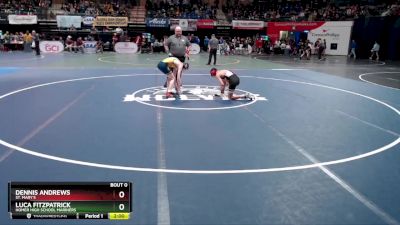 112 lbs Champ. Round 1 - Luca Fitzpatrick, Homer High School Mariners vs Dennis Andrews, St. Mary`s