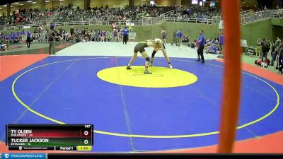 147 lbs Round 3 (4 Team) - Tucker Jackson, Estacada vs Ty Olsen, Philomath