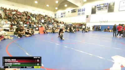 49 lbs Round 2 - Hazel Rios, The Pride Of Nevada vs Kayden Cortez, Legacy WC