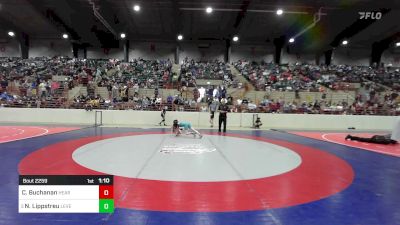 90 lbs Quarterfinal - Colby Buchanan, Heard Wrestling Club vs Natalie Lippstreu, Level Up Wrestling Center