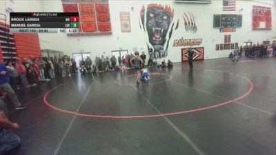 82-84 lbs Round 2 - Manuel Garcia, Lovell Middle School vs Broox Larsen, Riverton Middle School