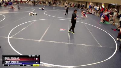 59 lbs Cons. Semi - Gavin Boehlke, No Nonsense Wrestling vs Micky Jackson, Stillwater Area Wrestling