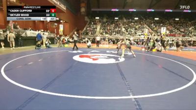 2A-144 lbs Cons. Semi - Skyler Wood, Saratoga vs Caden Clifford, Big Piney