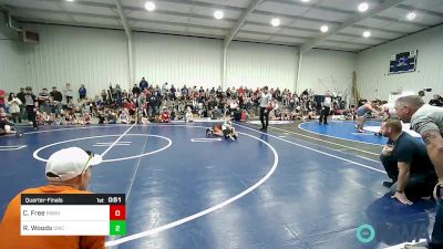 80 lbs Quarterfinal - Cooper Free, Pawhuska Elks Takedown vs Riley Woods, Salina Wrestling Club