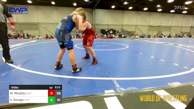 120 lbs Rr Rnd 3 - Mason Moseley, Heat 9U vs Evan Savage, Untouchables 9U White