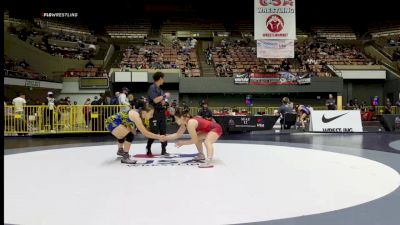 Quarters - Cynthia Meza, Calaveras Youth Wrestling Club vs Marley Nelson, Team Thunder Wrestling Club