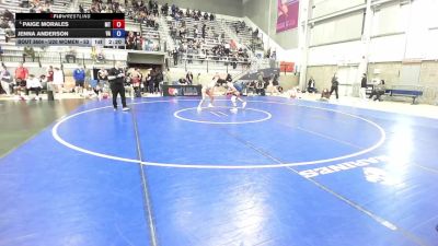 U20 Women - 53 lbs Quarters - Paige Morales, MT vs Jenna Anderson, VA