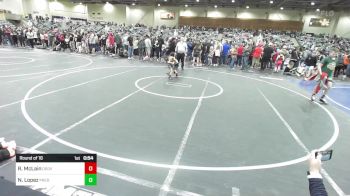 49 lbs Round Of 16 - Rowan McLain, Oroville Rattlers vs Nelson Lopez, Predators WC