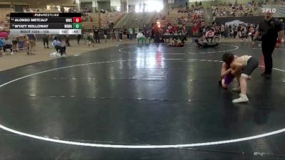 105 lbs Cons. Round 2 - Alonso Metcalf, Wave Wrestling Club vs Wyatt Holloway, White Buffalo Wrestling Academy