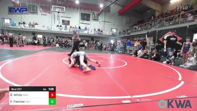 80 lbs Quarterfinal - Bristol White, Spartan Wrestling Fort Smith vs Pattrick Fletcher, Brushy Wrestling Club