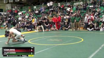 120 lbs Champ. Round 3 - Ethan Dimos, Jackson (Massillon) vs Tyler Barnes, DELTA
