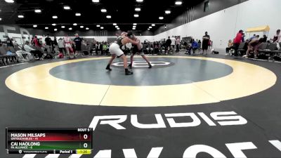 129 lbs Semis & 1st Wrestleback (8 Team) - Cai Haolong, PA Alliance vs Mason Milsaps, Untouchables