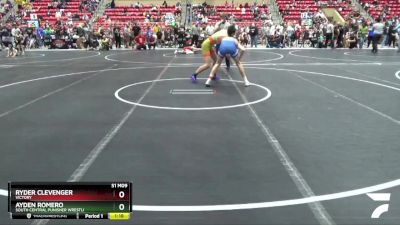 140 lbs Cons. Round 2 - Ryder Clevenger, Victory vs Ayden Romero, South Central Punisher Wrestli