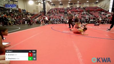 85 lbs Rr Rnd 1 - Amelia Bratten, Sisters On The Mat TX vs Sophia Stephens, Husky Girls