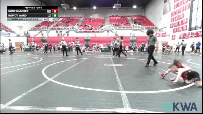 37-40 lbs Quarterfinal - Kobe Haderer, Redskins Wrestling Club vs Rowdy Ward, Lexington Wrestling Club