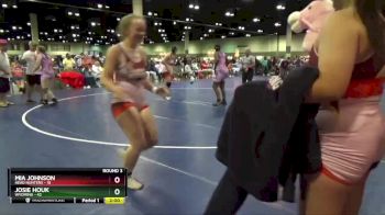 155 lbs Round 3 (8 Team) - Josie Houk, Wyoming vs Mia Johnson, Head Hunters