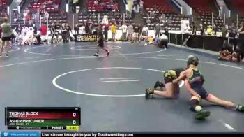 75 lbs Round 1 (6 Team) - Asher Procunier, ARES Black vs Thomas Block, MI Pitbulls