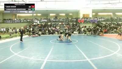 106 lbs Semifinal - Zack Dixon, Xavier vs Christopher Montovani, East Hartford