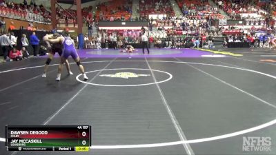 4A 157 lbs Cons. Round 1 - Jay McCaskill, Louisburg vs Dawsen Degood, Colby