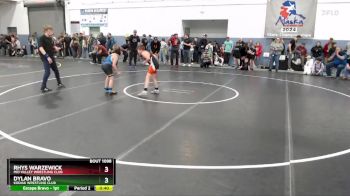 93 lbs 5th Place Match - Rhys Warzewick, Mid Valley Wrestling Club vs Dylan Bravo, Kodiak Wrestling Club