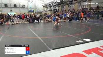 60 kg 3rd Place - Dominick Serrano, Bear Cave Wrestling Club vs Caleb Rathjen, Sebolt Wrestling Academy