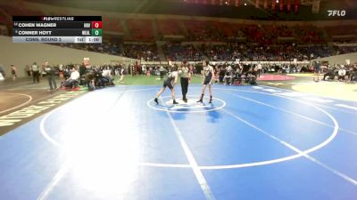 5A Boys 106 lbs Cons. Round 2 - Conner Hoyt, West Albany Boys vs Cohen Wagner, Hood River Valley Boys