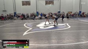 141 lbs Cons. Round 4 - Landen Pangborn, Messiah vs Camerin Deville, Messiah