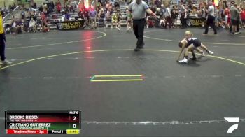 43 lbs Round 1 (6 Team) - Cristiano Gutierrez, Region Wrestling Academy vs Brooks Riesen, The Fort Hammers