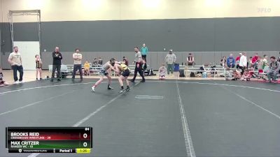 84 lbs Round 1 (6 Team) - Max Critzer, Ranger WC vs Brooks Reid, Crossroads Wrestling