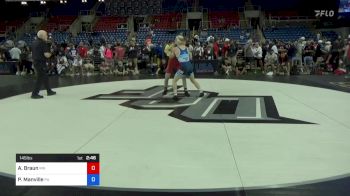 145 lbs Cons 4 - Alex Braun, Minnesota vs Pierson Manville, Pennsylvania