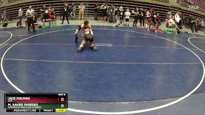 93 lbs Quarterfinal - Jack Holman, JWC vs M. Xavier Paredes, Sanderson Wrestling Academy