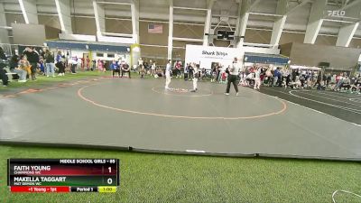 85 lbs Round 3 - Faith Young, Champions WC vs Makella Taggart, Mat Demon WC