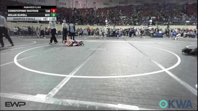52 lbs Quarterfinal - Christopher Waitkus, Team Tulsa Wrestling Club vs Nolan Elwell, Mustang Bronco Wrestling Club