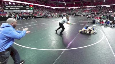 113 lbs Cons. Semis - Will Kratochvill, Lancaster vs Memphis Burkhalter, Mineral Point