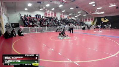 135 lbs Champ. Round 2 - Valerie Ramirez, Tahquitz vs Aaralyn Chambers, Centennial Corona