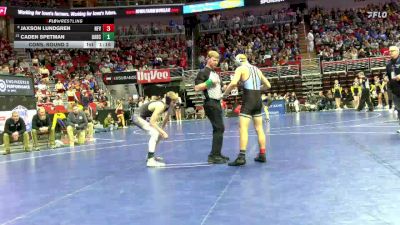 2A-138 lbs Cons. Round 2 - Jaxson Lundgren, North Fayette Valley vs Caden Spetman, OABCIG