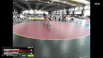 155 lbs Semifinal - Isabella Morgan, Corner Canyon vs Madison Sherman, Skyridge
