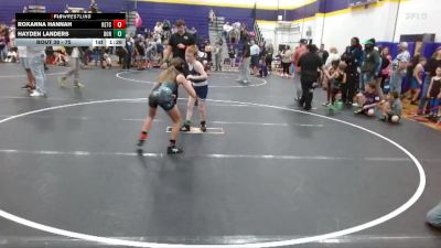 75 lbs Round 2 - Hayden Landers, Dorman vs Roxanna Hannah, KC Elite Training Center