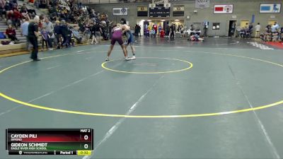 160 lbs Cons. Semi - Cayden Pili, Dimond vs Gideon Schmidt, Eagle River High School