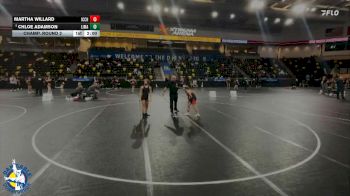 120 lbs Champ. Round 2 - Martha Willard, Iowa City High vs Chloe Adamson, Linn-Mar