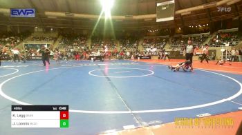 49 lbs Round Of 16 - Kayde Legg, Barnsdall Youth Wrestling vs James Loomis, Mexico