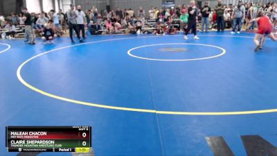 125 lbs Round 3 - Claire Shepardson, Thunder Mountain Wrestling Club vs Maleah Chacon, Mat Rats Rebooted